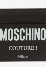 Moschino Logo Lettering Leather Cardholder A8103 8001-2555