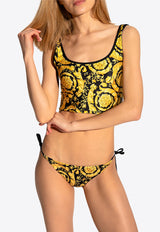 Versace Barocco Print Bikini Bottom Yellow ABD05027 A235870-A7900