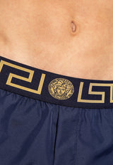 Versace Greca-Waistband Swim Shorts Navy ABU01023 A232415-A70W