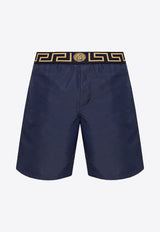 Versace Greca-Waistband Swim Shorts Navy ABU01023 A232415-A70W