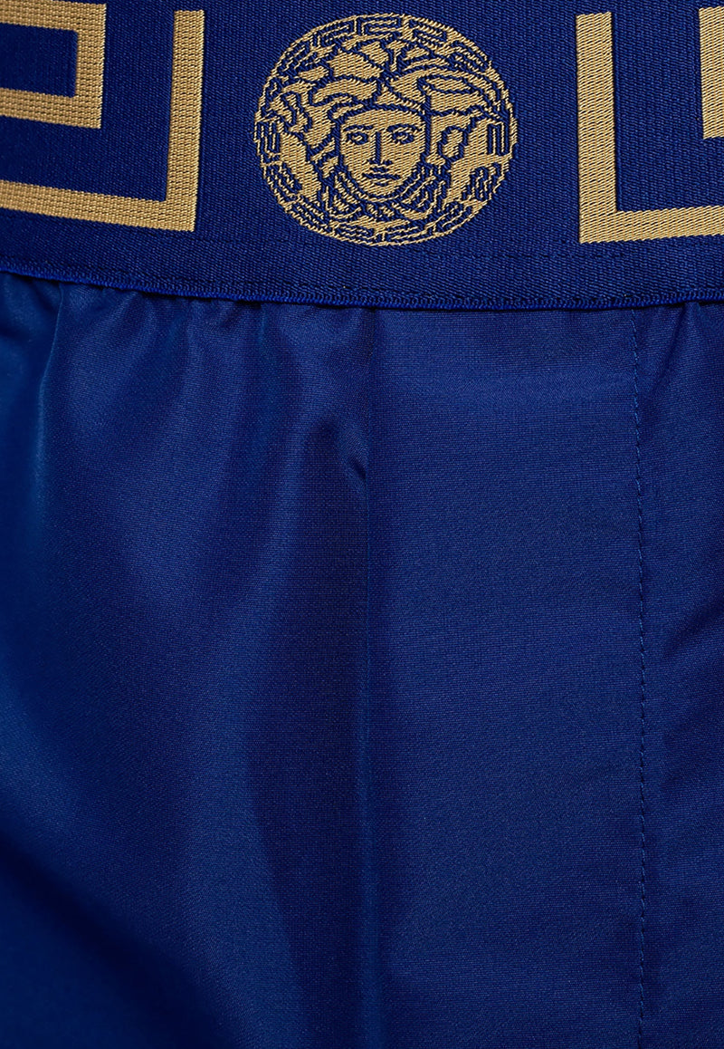 Versace Greca-Waistband Swim Shorts Blue ABU01023 A232415-A85K