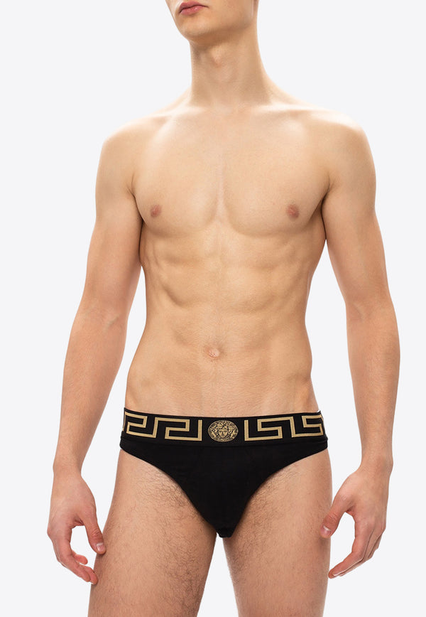 Versace Medusa Head Briefs Black AU100022 A232741-A80G