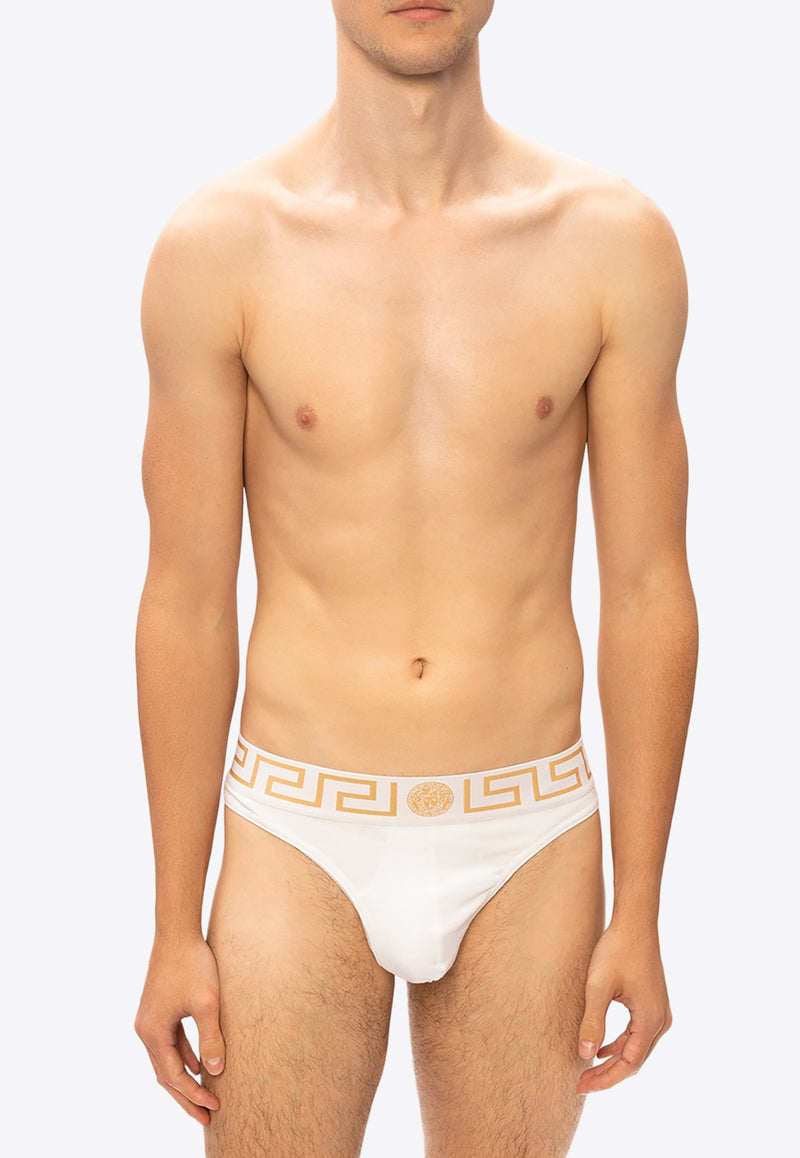 Versace Medusa Head Briefs White AU100022 A232741-A81H