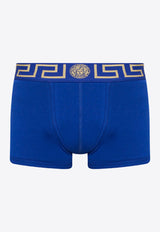 Versace Greca Waistband Boxer Briefs Blue AU10026 A232741-A85K