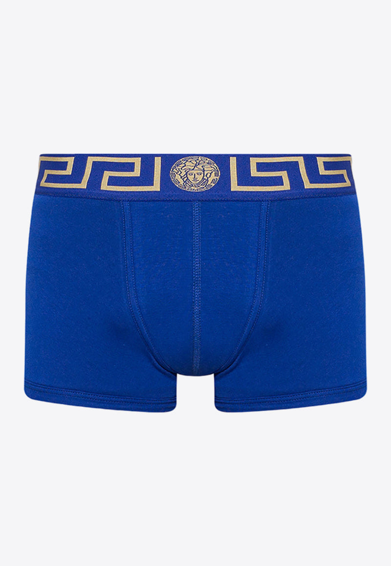 Versace Greca Waistband Boxer Briefs Blue AU10026 A232741-A85K