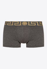 Versace Greca Waistband Boxer Briefs Gray AU10026 A232741-A9X1