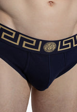 Versace Greca Border Briefs AU10027 A232741-A70W Navy