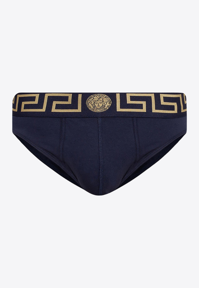 Versace Greca Border Briefs AU10027 A232741-A70W Navy