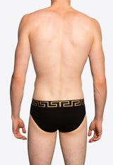 Versace Greca Border Briefs - Pack of 3 AU10327 A232741-A3278 Multicolor