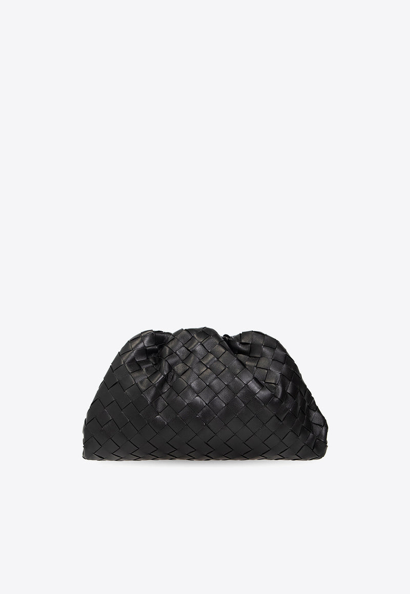 Bottega Veneta Teen Pouch in Intrecciato Leather Black 698895 VCPP0-1229