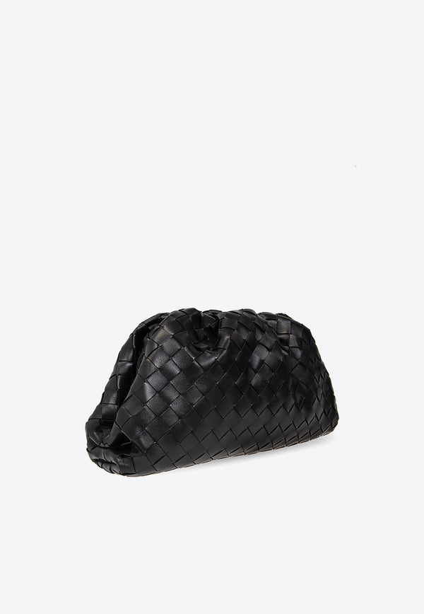 Bottega Veneta Teen Pouch in Intrecciato Leather Black 698895 VCPP0-1229