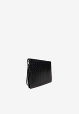 Bottega Veneta Medium Intrecciato Document Holder Black 732638 V2E41-8803