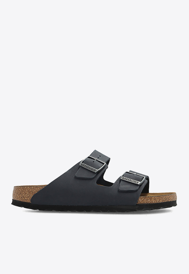 BirkenstockArizona Leather Slides752483 0-BLACKBlack