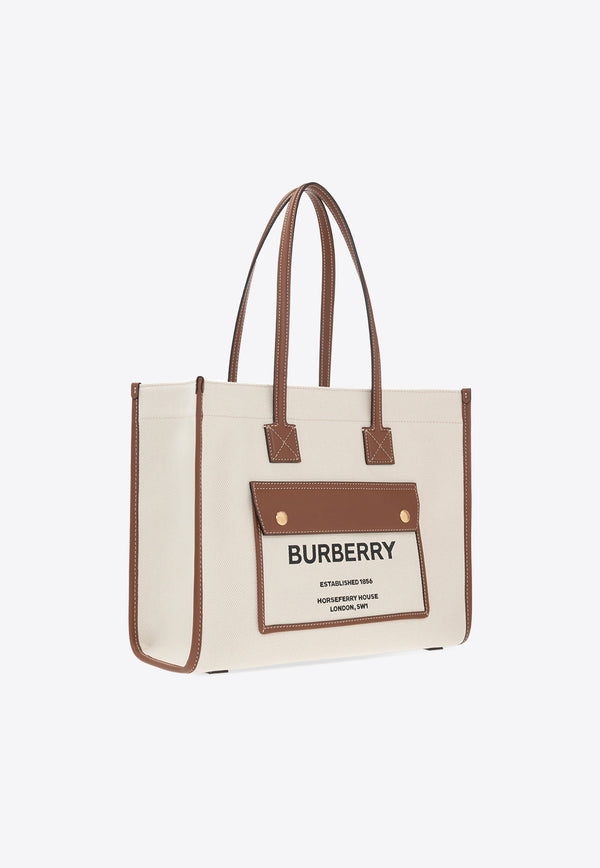 Burberry Small Freya Tote Bag Cream 8044138 A1395-NATURAL TAN