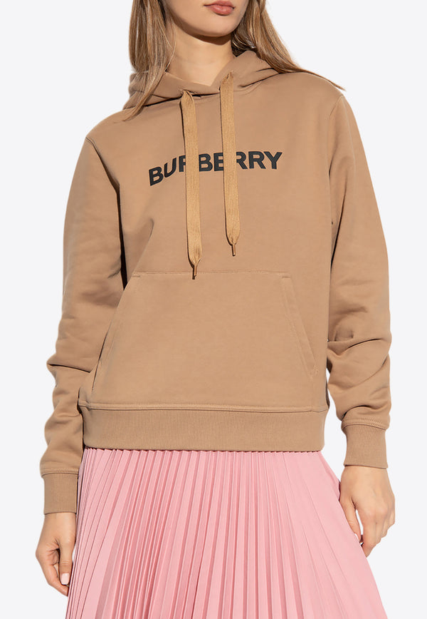 Burberry Logo Print Hooded Sweatshirt Beige 8060702 A1420-CAMEL