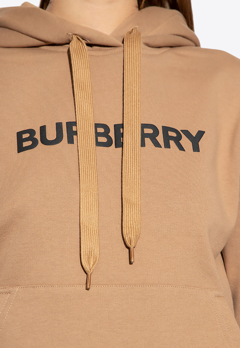 Burberry Logo Print Hooded Sweatshirt Beige 8060702 A1420-CAMEL