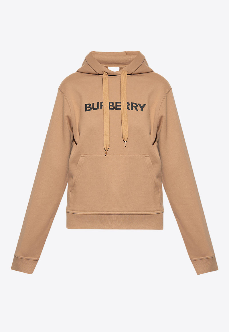 Burberry Logo Print Hooded Sweatshirt Beige 8060702 A1420-CAMEL