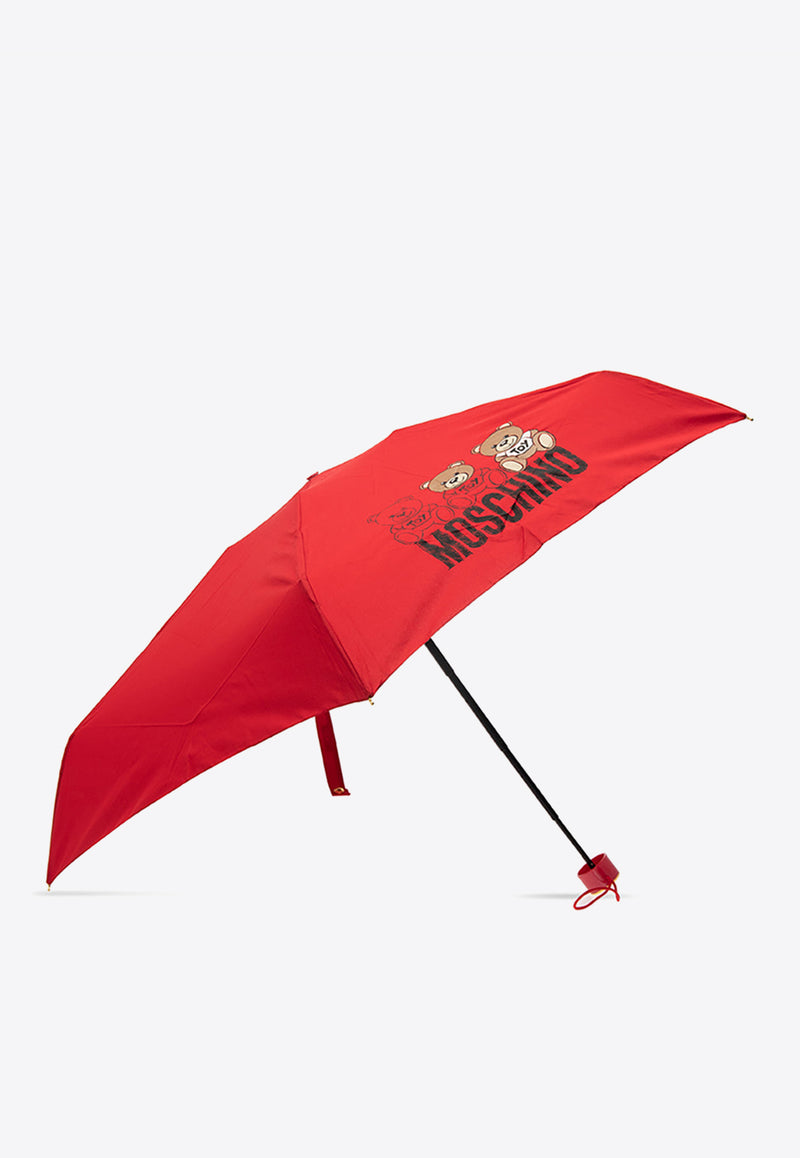 Moschino Logo-Printed Umbrella 8061 SUPERMINIC-RED