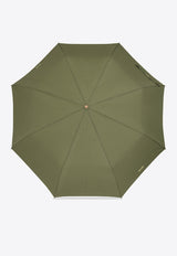 Moschino Pinstriped Folding Umbrella 8509 TOPLESSM-GREEN