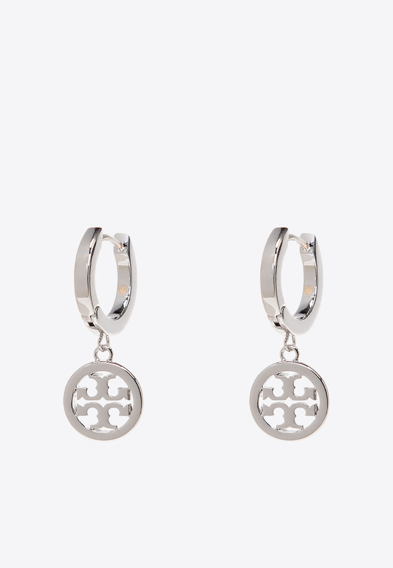 Tory Burch Miller Hoop Earrings Silver 87041 0-020