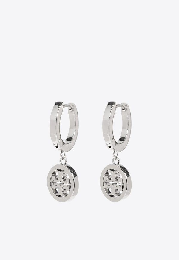 Tory Burch Miller Hoop Earrings Silver 87041 0-042