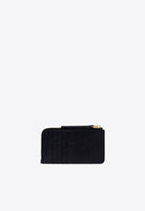 Tory Burch Robinson Top-Zip Cardholder Black 87162 0-001