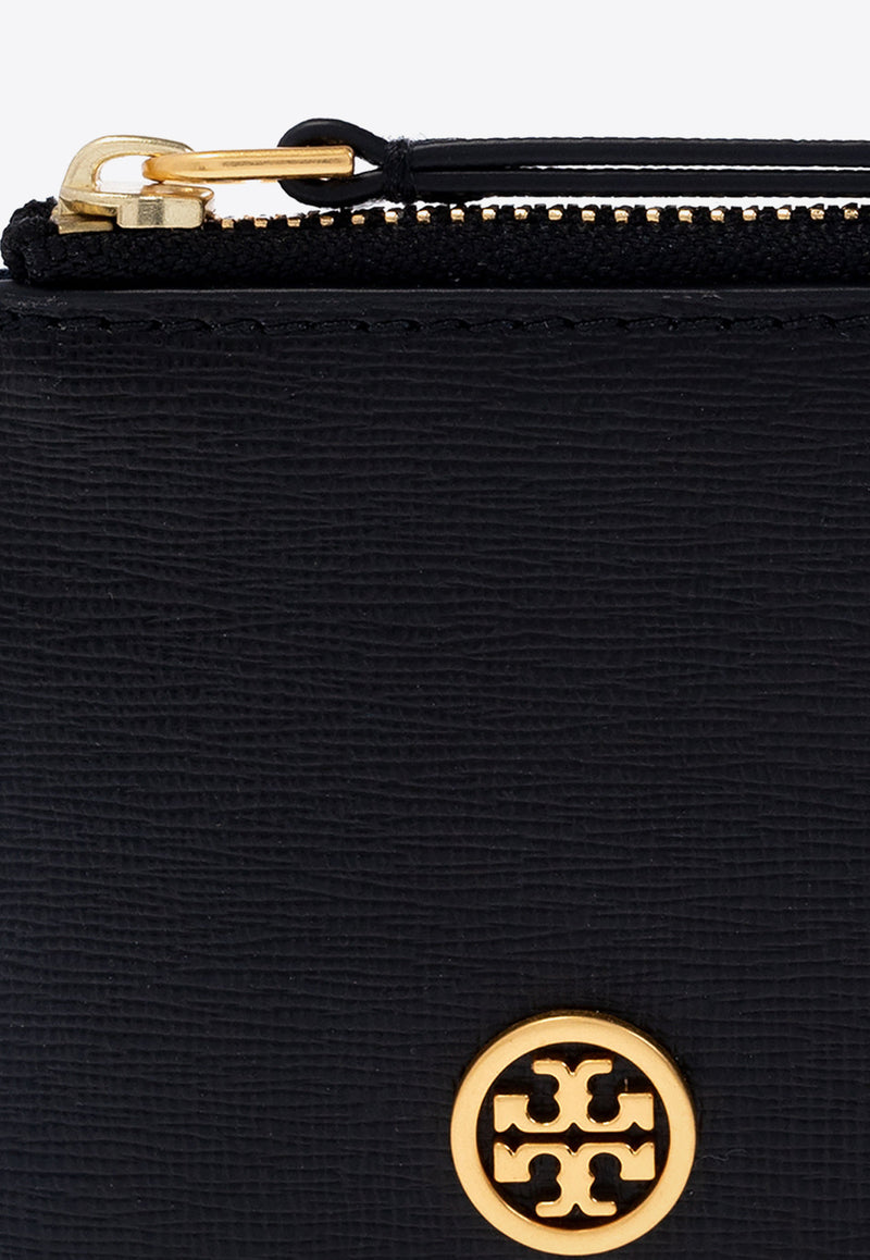 Tory Burch Robinson Top-Zip Cardholder Black 87162 0-001