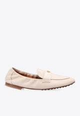 Tory Burch Ballet Nappa Leather Loafers Cream 87269 0-122