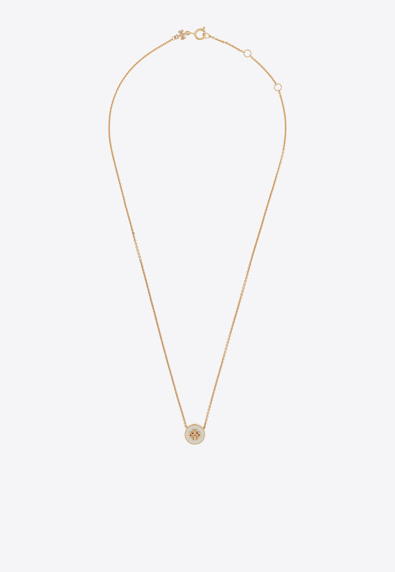 Tory Burch Kira Enamel Pendant Necklace Gold 90549 0-700