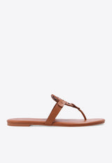 Tory Burch Miller Soft Leather Thong Sandals Brown 90582 0-200