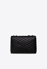 Tory Burch Kira Chevron Convertible Shoulder Bag Black 90857 0-003