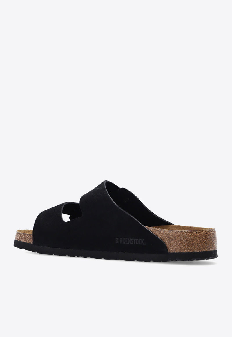 BirkenstockArizona Double-Strap Leather Slides951321 0-BLACKBlack