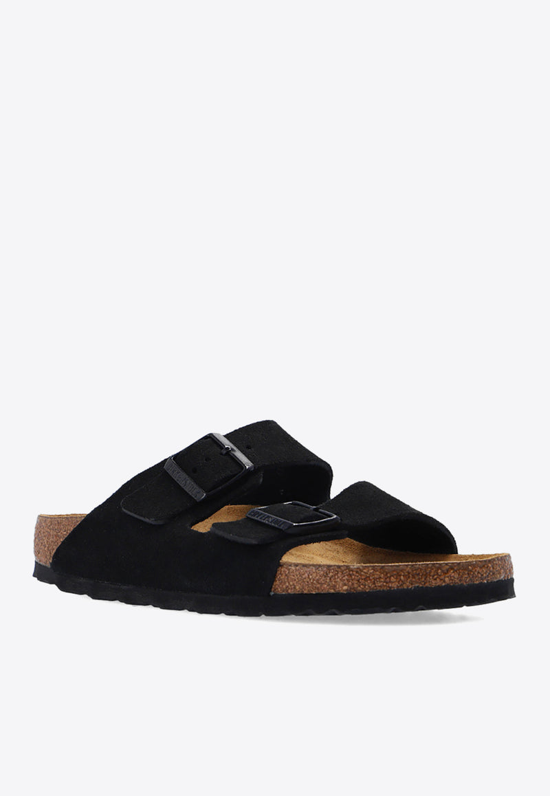 BirkenstockArizona Rivet Leather Slides951323 0-BLACKBlack