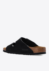 BirkenstockArizona Rivet Leather Slides951323 0-BLACKBlack