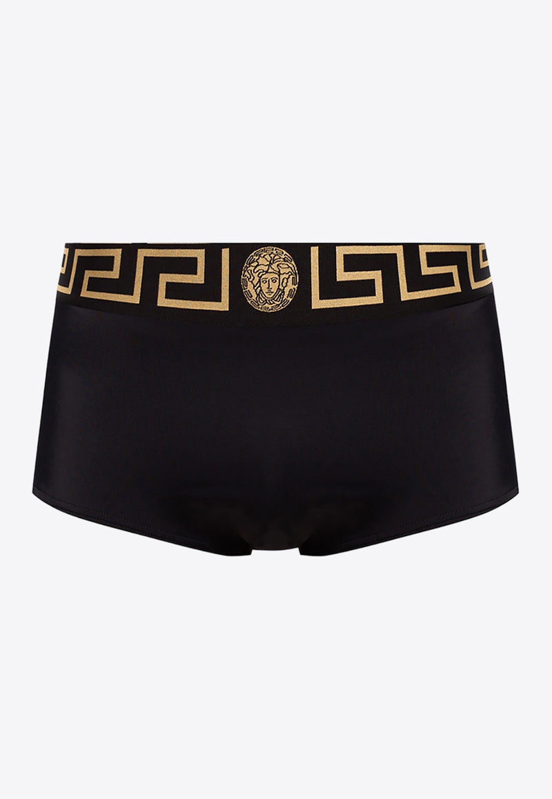 Versace Greca Border Swim Shorts ABU01026 A232185-A80G Black