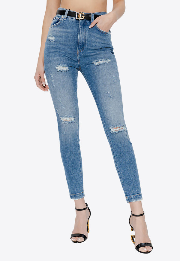 Dolce 
Gabbana Grace Ripped Jeans Blue FTCAHD G8HS1-S9001