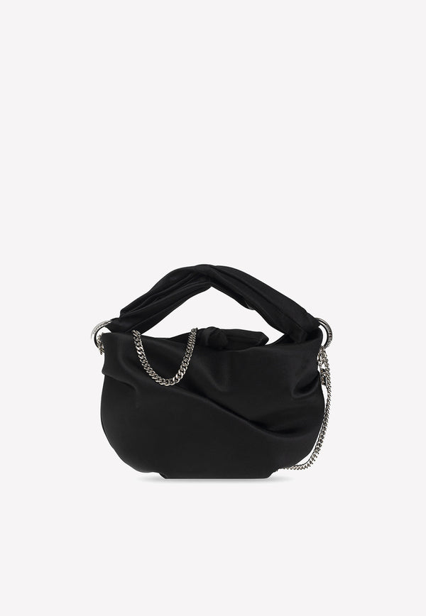 Jimmy Choo Bonny Satin Top Handle Bag BONNY SAT-BLACK