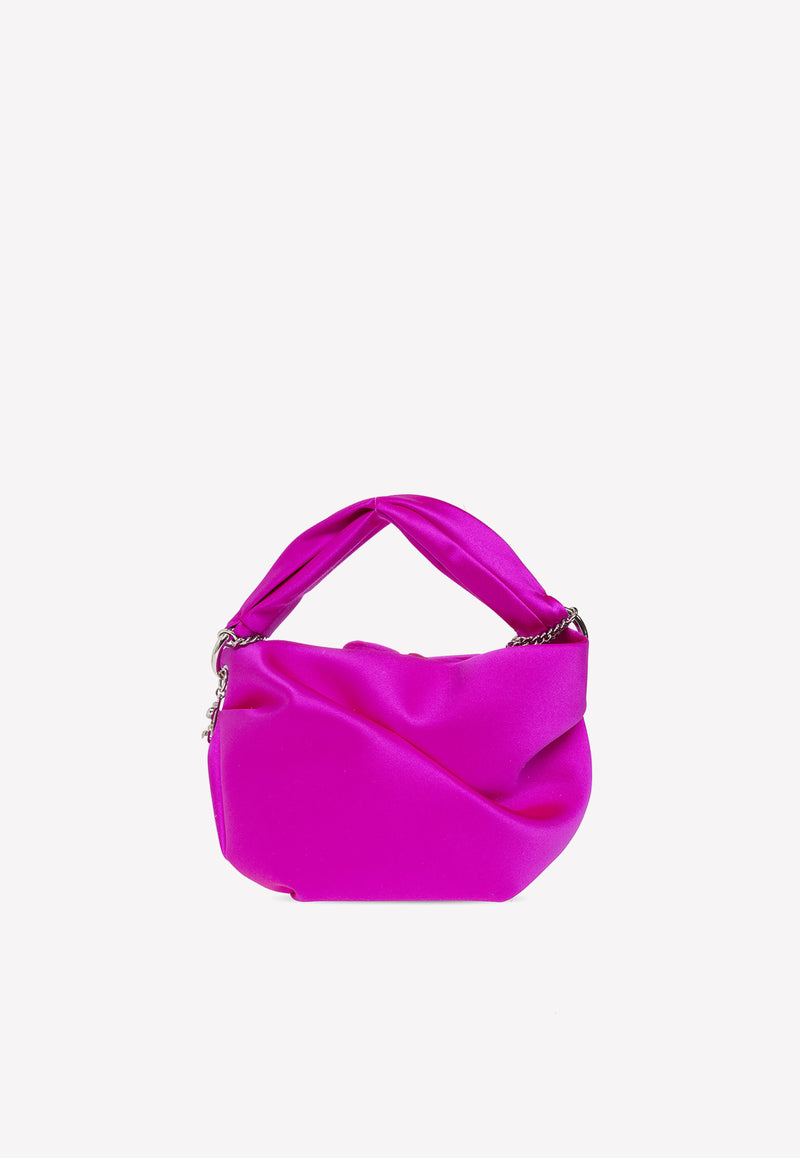 Jimmy Choo Bonny Satin Top Handle Bag BONNY SAT-FUCHSIA