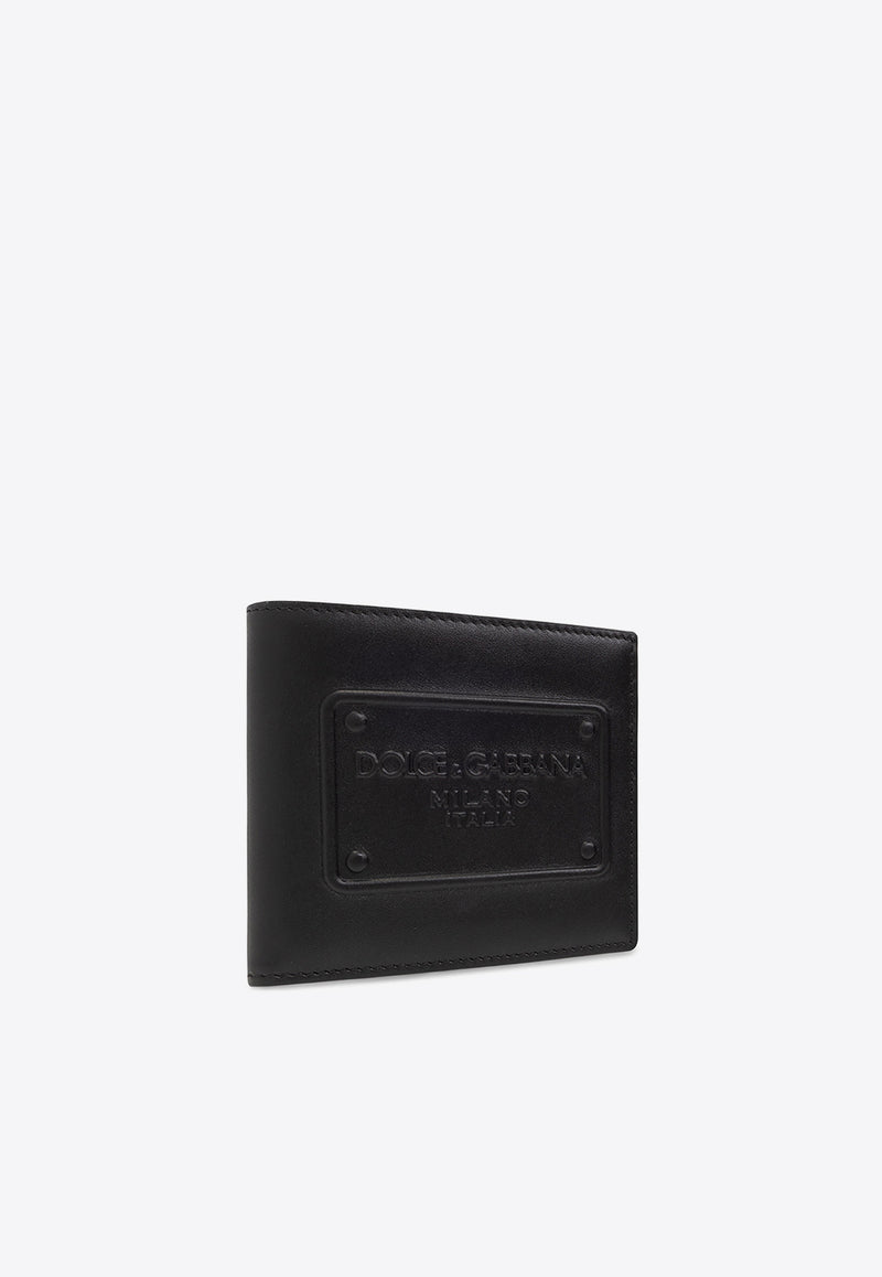 Dolce 
Gabbana 3D-Effect Logo Bi-Fold Wallet Black BP1321 AG218-80999