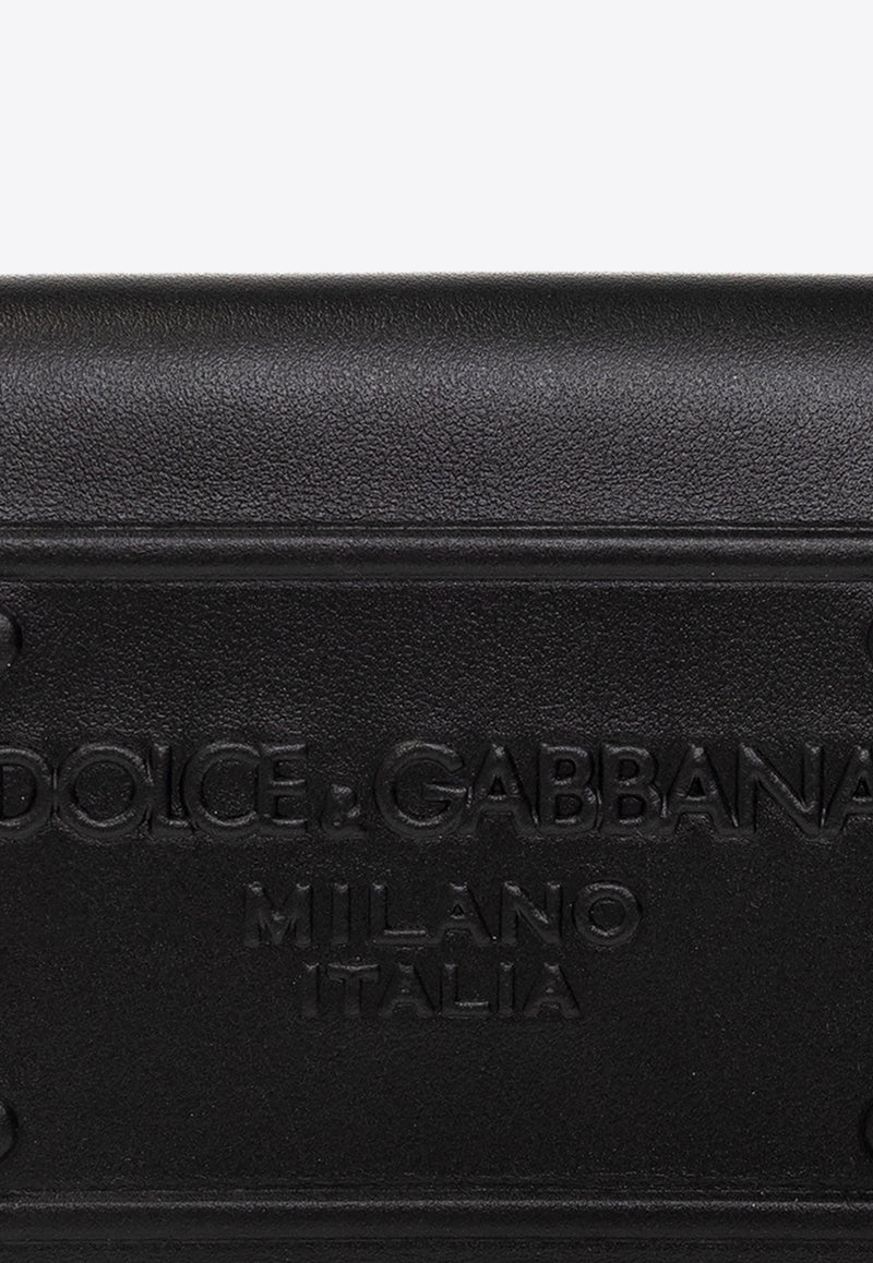 Dolce 
Gabbana 3D-Effect Logo Folded Cardholder Black BP1643 AG218-80999