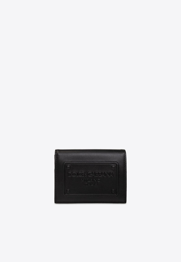 Dolce 
Gabbana 3D-Effect Logo Folded Cardholder Black BP1643 AG218-80999