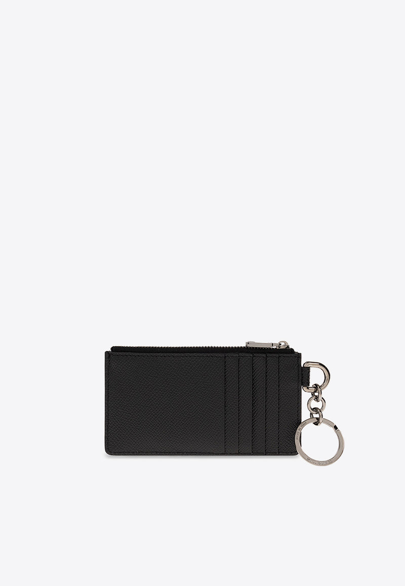 Dolce 
Gabbana Logo Plate Cardholder with Keyring Black BP2524 AG219-80999