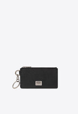 Dolce 
Gabbana Logo Plate Cardholder with Keyring Black BP2524 AG219-80999