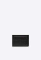 Dolce 
Gabbana Raised Logo Calf Leather Cardholder Black BP3239 AG218-80999