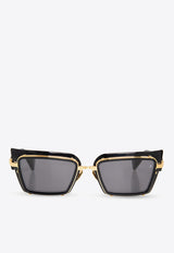 Balmain Admirable Rectangular Sunglasses BPS-130A-52 0-0