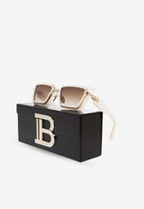 Balmain Admirable Rectangular-Framed Sunglasses BPS-130C-52 0-0