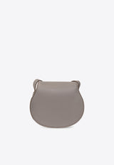 Chloé Small Marcie Grained Leather Crossbody Bag Gray CHC22AS680 I31-053