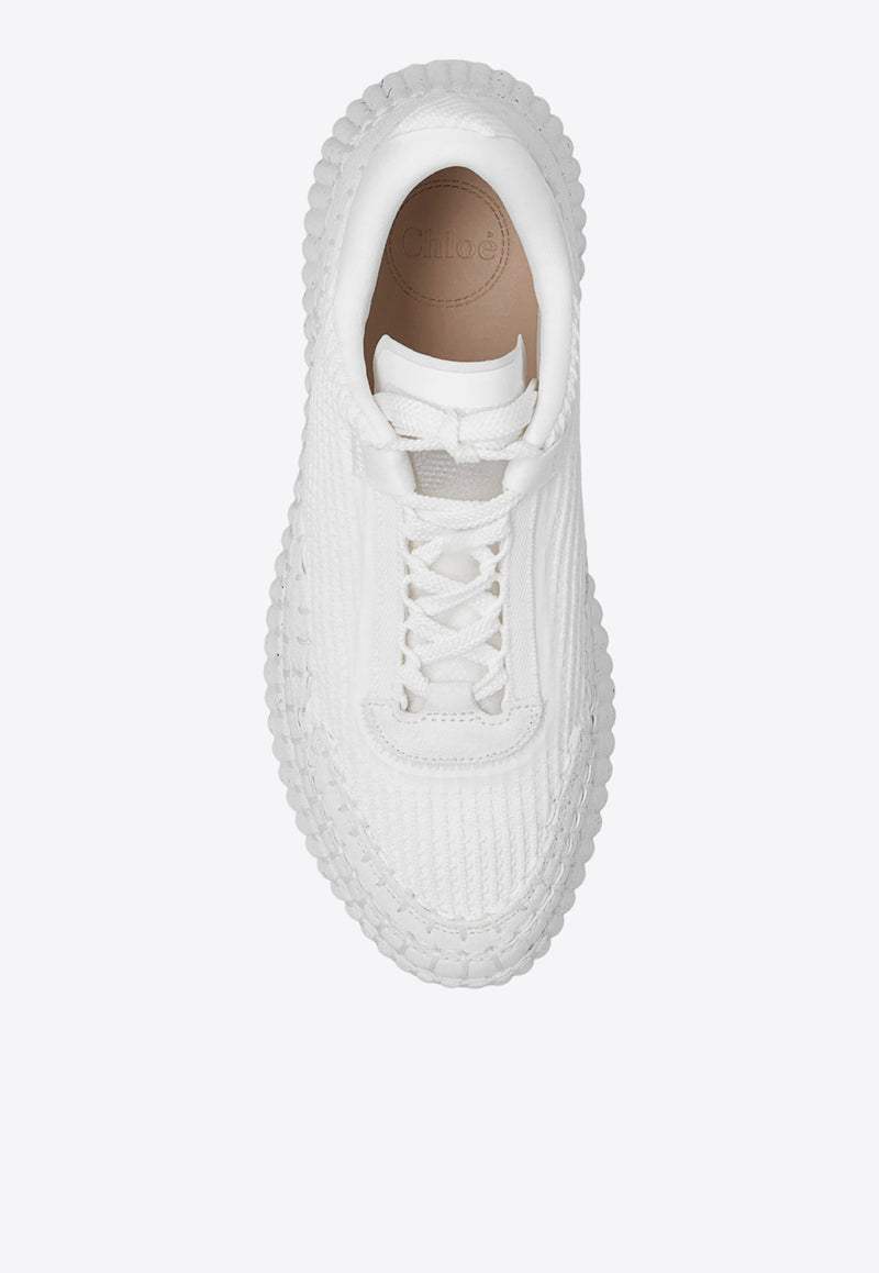 Chloé Nama Lace-Up Sneakers White CHC22S579 Y0-101