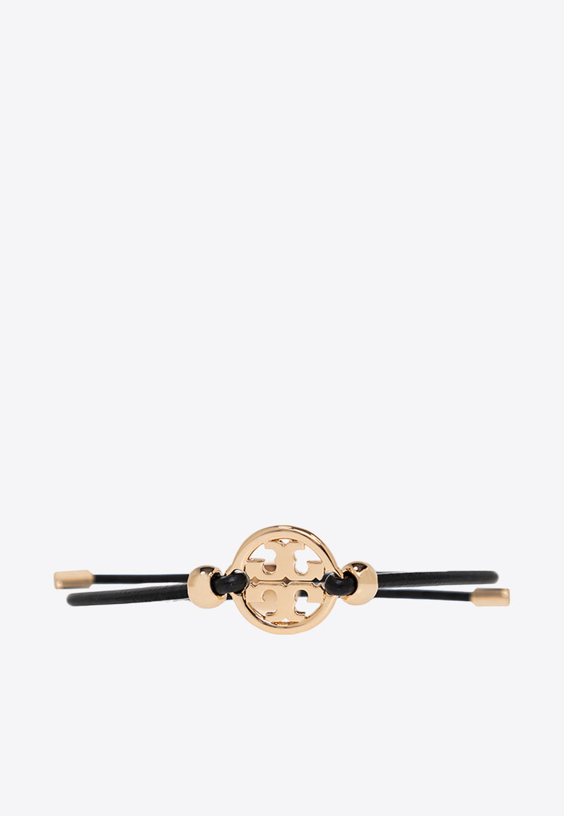 Tory Burch Miller Slider Leather Bracelet Black 144706 0-720