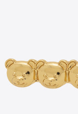 Moschino Teddy Bear Detail Hair Clip Gold 23171 A9139 8448-0606